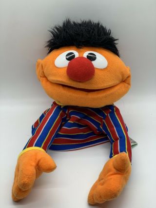 Sesame Street Gund Ernie Plush Hand Puppet Pbs Kids Muppet Doll Toy