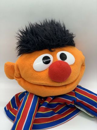 Sesame Street Gund Ernie Plush Hand Puppet PBS Kids Muppet Doll Toy 3