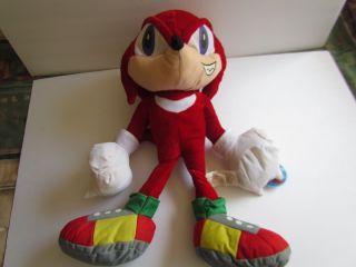 Sega Sonic X The Hedgehog Echidna Plush Toy 21 " W/tag - Toy Network,  Red