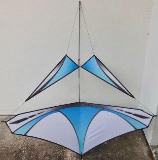 Never Flown Prism Cerulean (blue) Zero G Canard Single Line Glider Kite