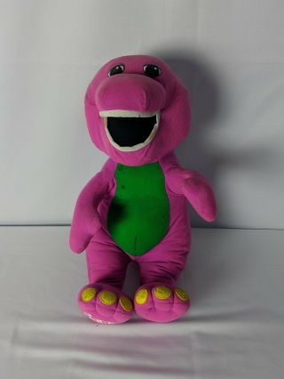 Vintage Barney Talking Plush 1992 Playskool Toy 18 "
