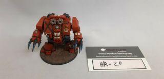 40k Space Marine Blood Angels Furioso Dreadnought Fully Painted (hr - 20)
