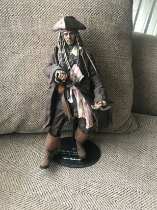 Jack Sparrow Hot Toys 1/6 Sccle Figurine Johnny Depp Pirates Of The Caribbean