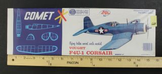 Comet Vought F4u - 1 Corsair Military Airplane Hobby Model Kit Hobbycraft 664