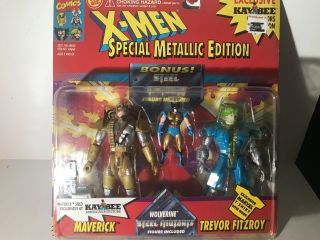 1994 Marvel X - Men Special Metallic Edition Maverick & Trevor Fitzroy Kb Toy