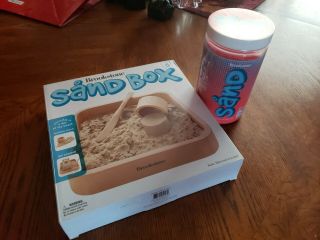 Brookstone Sand Box 9.  5 " X 9.  5 And Pink Sand