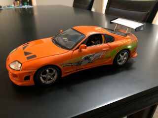 1995 Toyota Supra 1/18 Scale The Fast And The Furious Racing Champions No Box
