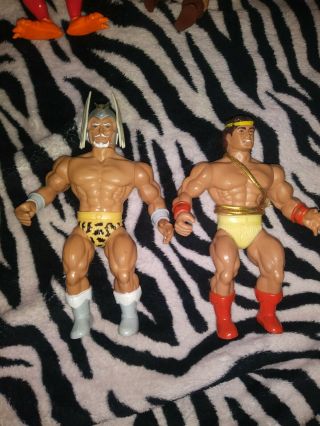 1982 Remco Dc Comics Lost World Of The Warlord Figure And Hercules Figure.