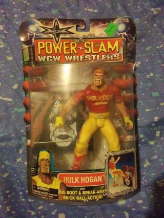 2000 Wrestling Wcw Power Slam Moc 7 " Hulk Hogan Hulkster Figure Toybiz