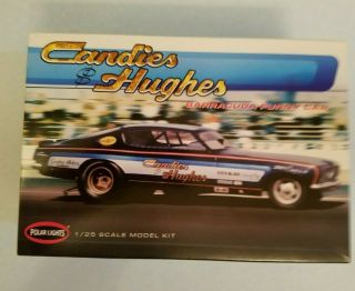 Polar Lights Candies & Hughes Barracuda Funny Car 1/25 Scale Model Kit Opened