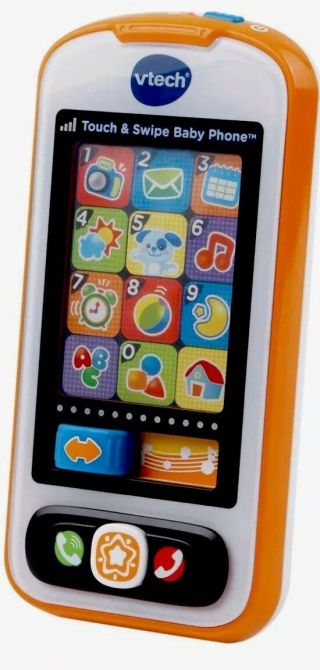 Vtech Touch & Swipe Baby Phone Toddlers - Celular De Juguete Para Bebé Y Niños