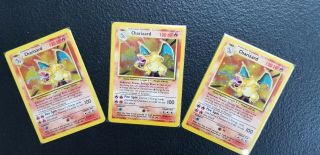 Charizard - Pokemon Base Set 4/102 Holo Card (1999) Lp