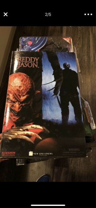 Freddy Krueger 12 " Freddy Vs Jason Sideshow Collectibles 1/6 Scale Mib Gv