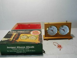 Jerger Schachuhr Time Tournament Chess Clock Made In Germany