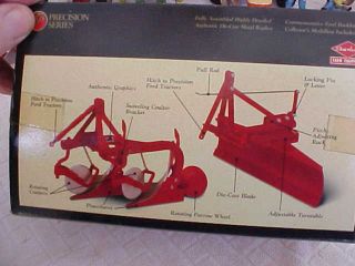 Ertl 1/16 Scale Precision Series Tractor Back Blade And Bottom Plow W/box