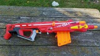 Nerf Mega Centurion Blaster Toy Dart Gun 100ft Range Modded