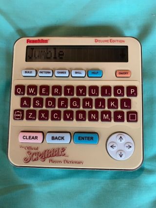Franklin Official Scrabble Players Electronic Dictionary Handheld GREAT  2
