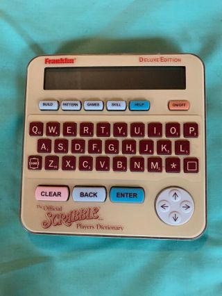 Franklin Official Scrabble Players Electronic Dictionary Handheld GREAT  5