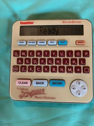 Franklin Official Scrabble Players Electronic Dictionary Handheld GREAT  6