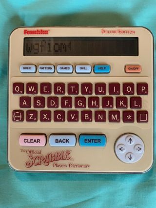 Franklin Official Scrabble Players Electronic Dictionary Handheld GREAT  7