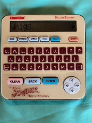 Franklin Official Scrabble Players Electronic Dictionary Handheld GREAT  8