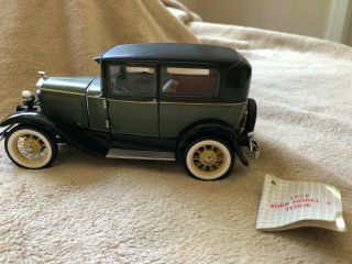 Franklin 1930 Ford Model A Tudor Car With Tag