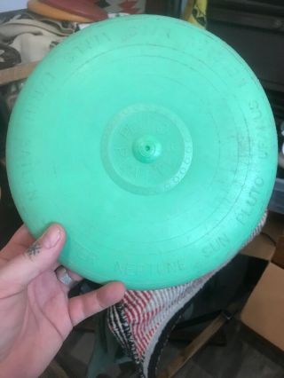 Vintage Wham - O Frisbee Pluto Platter Green