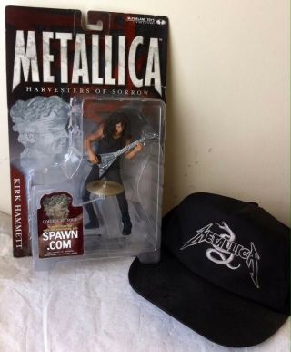 Metallica Mcfarlane Toys - Harvesters Of Sorrow - Kirk Hammett Figure W/cap