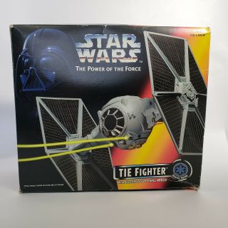 Star Wars Tie Fighter Power Of The Force Kenner 1995 Open Box Potf Vehicle