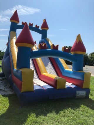 60 ft Commercial Inflatable Obstacle Course made in USA by Magic Jump 2