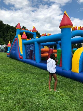 60 ft Commercial Inflatable Obstacle Course made in USA by Magic Jump 6
