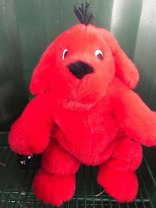 Clifford The Big Red Dog Backpack Stuffed Animal Plush 16 " Scholastic Side Kicks