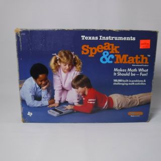 Texas Instruments Electronic Speak And Math 1986 Vintage