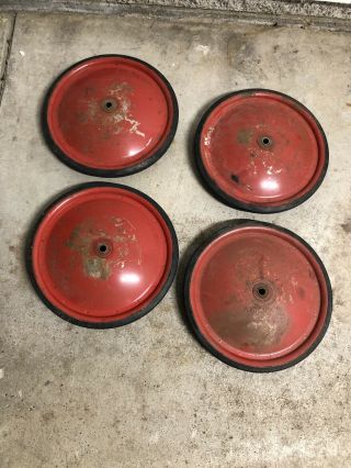 Set Of 4 Vintage Official Soap Box Derby Car Rubber Wheels Tires 12