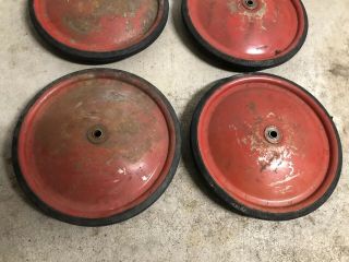 Set Of 4 Vintage Official Soap Box Derby Car Rubber Wheels Tires 12 7