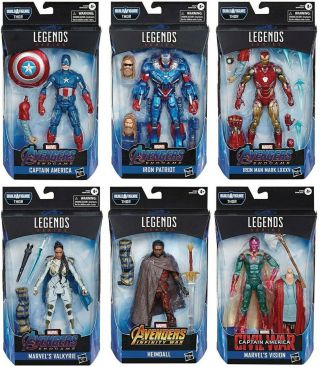 Marvel Legends Avengers Wave 5 Set Of 6 Figures With Thor Baf