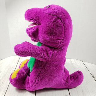 Vtg Singing Barney Plush Stuffed Toy Doll I Love You Song 11 Inch Purple Dino 5