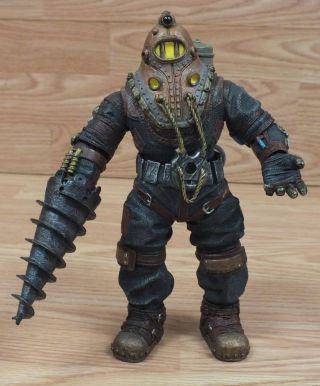 Neca Bioshock 2 Subject Delta Big Daddy Action Figure Only Read