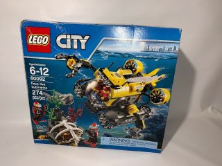 Lego City 60092 Deep Sea Explorers Submarine Opened Box Bags Complete Set