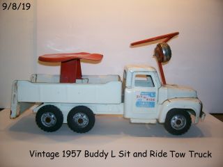 1950s Buddy L Ride On Tow Truck