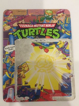 Teenage Mutant Ninja Turtles Zak The Neutrino Unpunched Card Only Playmates 1991
