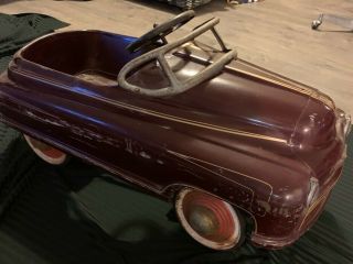 Vintage 1950’s Murray Comet V12 Full Size Pedal Car Paint EXC NR 3