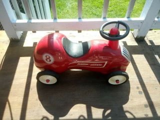 Vintage Radio Flyer Little Red Roadster Ride On Push Race Car 8 Kids Toy Pedal