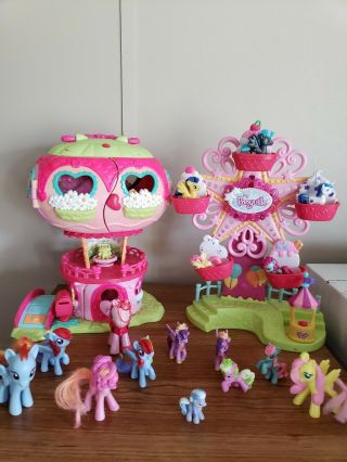 My Little Pony Ponyville Ferris Wheel Play Set Musical Ice Cream,  House Ponies