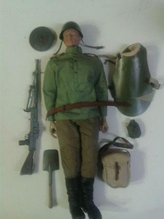Dragon Kitbashed 1/6 Ww2 Russian Machine Gunner With Body Armour
