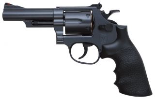 Crown Model Hop - Up Air Revolver No.  6 S&w M19 4 Inch Black Gun F/s With T/n