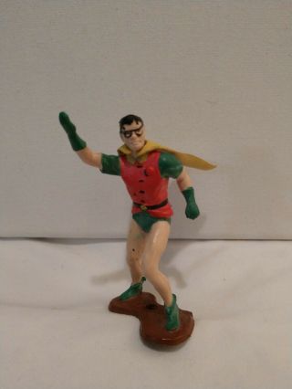 Very Rare Vintage 3.  5 " Robin Figure - 1966 Ideal Justice League