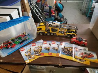 Lego 6753 Creator 3 - In - 1 Highway Transport Tow Truck Crane And Books,  5867
