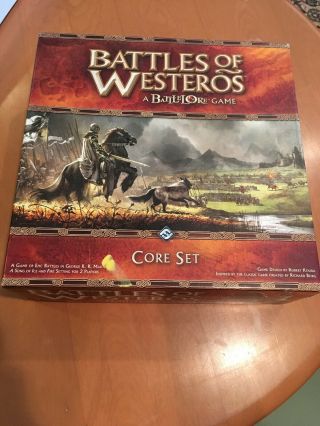 Battles Of Westros Base Set (game Of Thrones) Fantasy Flight Games