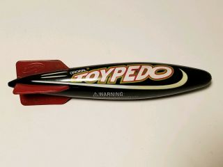 The Swimways Toypedo 10 " Black And Red Pool Toy